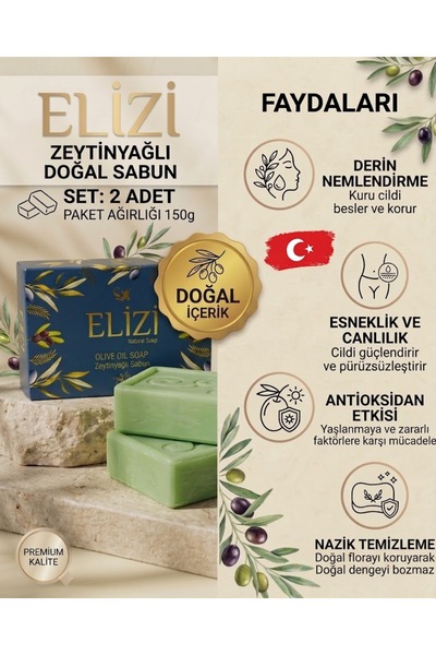 Elizi Zeytinyağlı Doğal Sabun