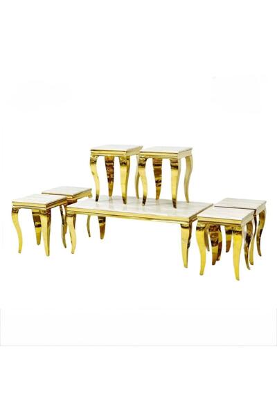 Generic Brand Seven-Piece Dining Table Set