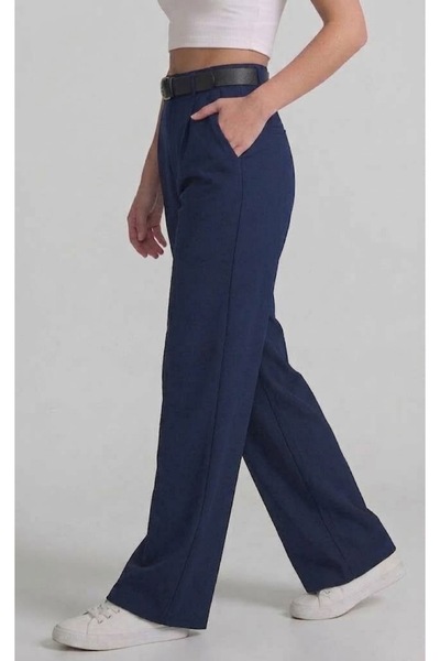 JUPEN Women's Belted Palazzo Trousers