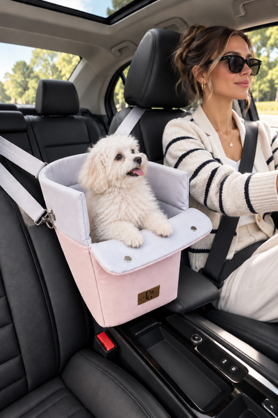 PatiGang Kedi Köpek Seyahat Çantası – Araç İçi Sabitlenebilir Evcil Hayvan Ta...