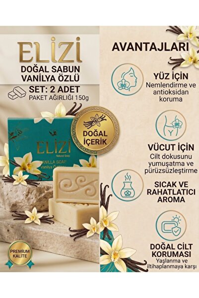 Elizi Vanilya Özlü Doğal Sabun