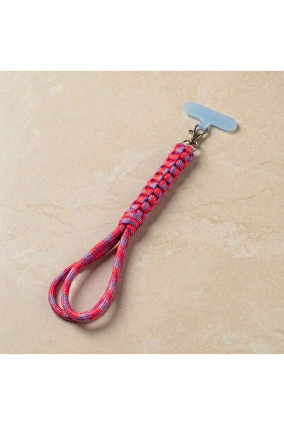 PARACORD ALPİN Neon Kırmızı&Lila Telefon Charmı – Dekoratif ve Şık Telefon As...