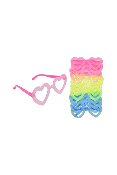 Livenda Phosphorescent Heart Model Glow Party Glasses, Glasses That Light up ...