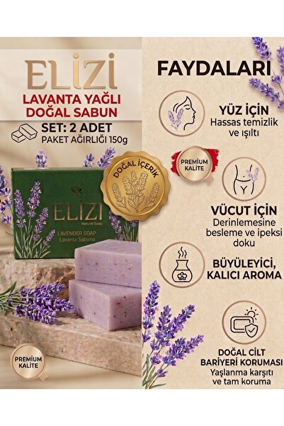 Elizi Lavanta Yağlı Doğal Sabun