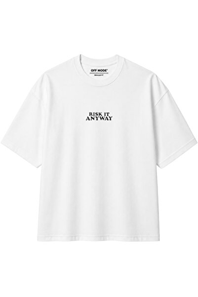 Risk It Anyway Baskılı Unisex Regular Fit T-Shirt