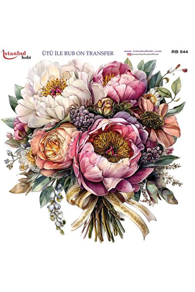 İstanbul Hobi Ütü ile Rub On Transfer Kağıdı 30x30cm RB-544