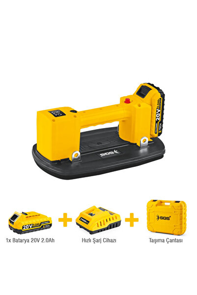 SGS SGS5418 AKÜLÜ VAKUMLU SERAMİK CAM AHŞAP VANTUZU 20 Volt 2 Amper 200 Kg
