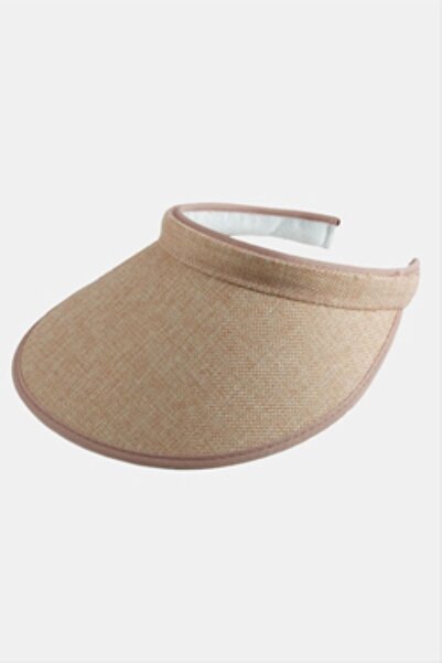 HOŞGÖR ACCESSORIES Straw Tennis Hat with Cap