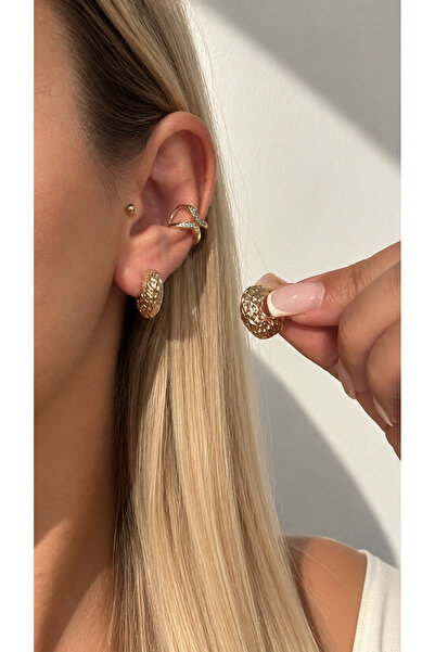 GLARE JEWELRY CO Heart Model Mini Hoop Earrings
