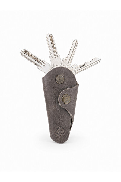 PRAVA LEATHER Hakiki Deri Çoklu Anahtarlık - Çoklu Anahtar Organizeri - 4 Ade...