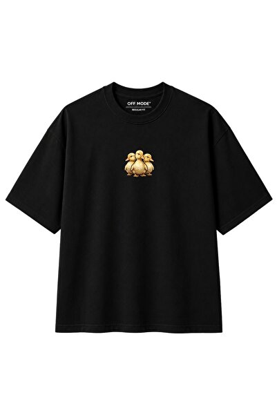 Three Ducks Baskılı Unisex Regular Fit T-Shirt
