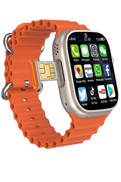 TELZEAL TC 4G Smart Watch with Dual Camera – 3 Interchangeable Straps, SIM Ca...