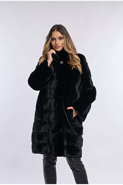 Luxus Haina blana vizon neagra, Nissa