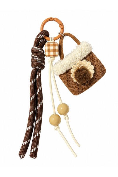 Kumru Studio Milk Mocha Mini Bag Figured Bag Charm
