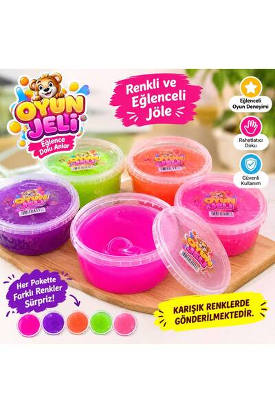 Genel Markalar Oyun Jeli Slime – Renkli Hazır Slime Oyun Hamuru – Esnek ve Eğ...