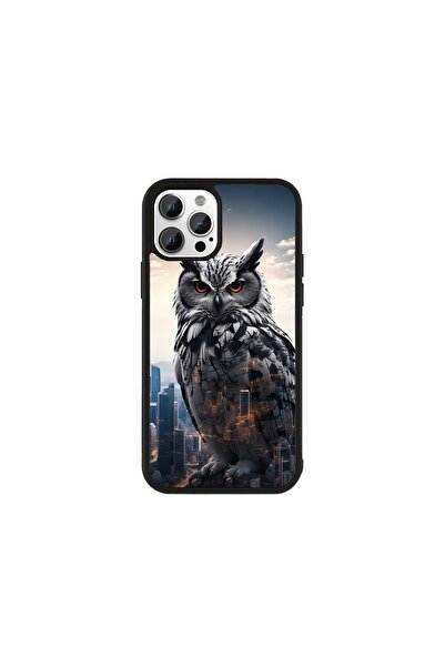 Generic Brand Husa Premium Samsung Galaxy A55 Bufnițe - Model Urban Stone Owl