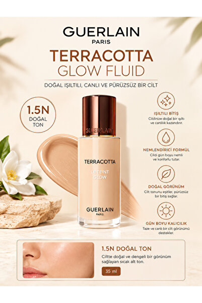 Guerlain كريم أساس تيراكوتا لو تينت جلو 1.5N لإطلالة بشرة مشرقة ومتألقة بلمسة...