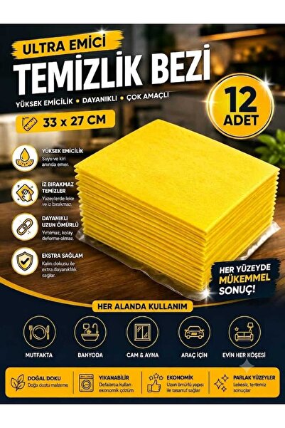 Sarı temizlik bezi