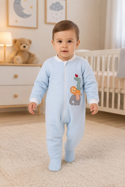 candar 6-48 Ay Nakış Detaylı Kapitone Bebek Uyku Tulumu
