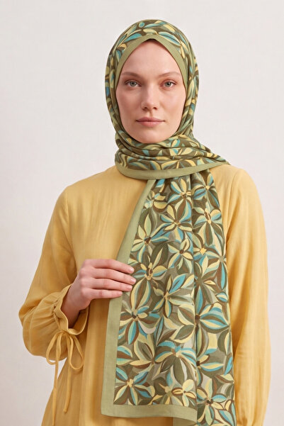 BONASERA EŞARP Women's Printed Cotton Shawl, Stylish and Suitable for Daily Use
