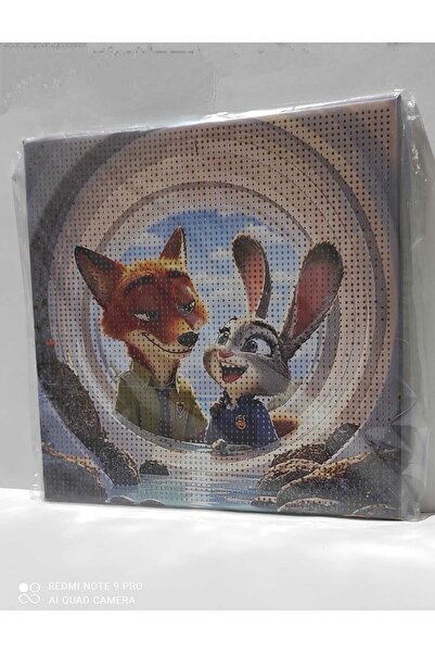 DIY Zootropolis Temalı Eğlenceli Hobi Tablosu - Çocuk ve Yetişkin Boncuk Yapı...
