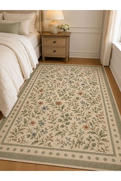 YTR HOME Dijital Baskı Yıkanabilir Kaymaz Taban Dekoratif Salon Mutfak Halısı...