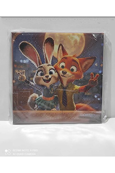 DIY Zootropolis (Zootopia) Temalı El Elmas/Boncuk Yapıştırma (Diamond Paintin...