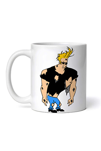 INOVATIX Cana alba personalizata,Johnny Bravo dupa lupta,INOVATIX®. 330ml