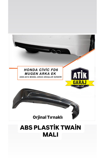 ATİK GARAJ HONDA CİVİC FD6 ARKA TAMPON 2006-2012