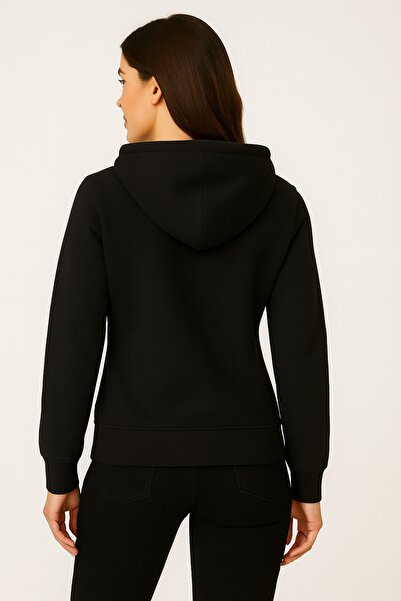 JANTIL MODA Unisex Oversize 3 Threaded Φούτερ με τσέπη καγκουρό, απλό / χωρίς...