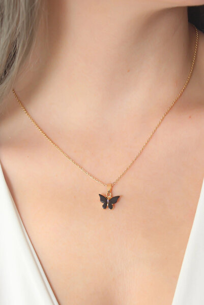 Livenda Gold Black Color Figure Women's Necklace Tj-Bko6812