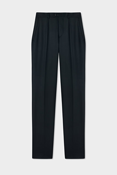 D'S Damat Ds Damat Slim Fit Μαύρο Υφασμάτινο Παντελόνι