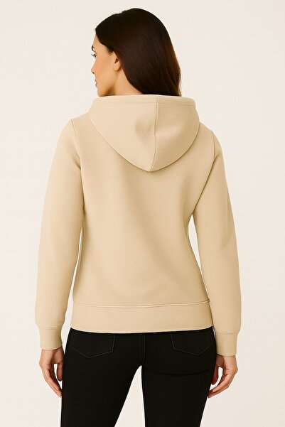 JANTIL MODA Unisex Oversize 3 Thread Raster Hooded Sweatshirt with Kangaroo P...