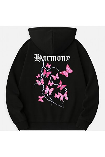 JANTIL MODA Unisex Oversize Φούτερ με κουκούλα με 3 κλωστές, τσέπη καγκουρό, ...