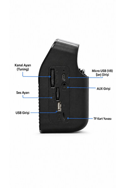 ULTRATEKNO MD-502BT Analog Saatli Bluetooth Şarjlı Radyo
