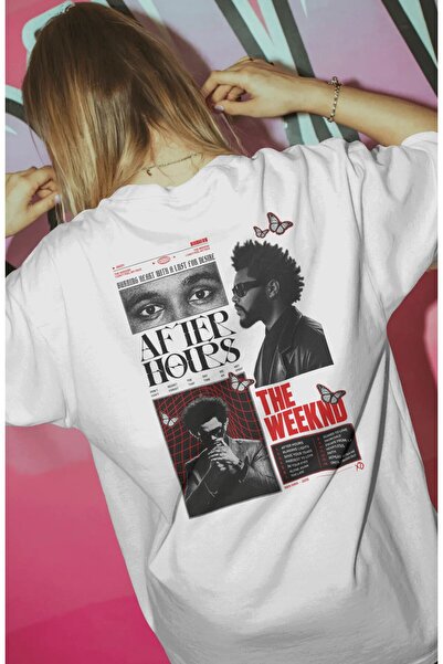 SEVBANO The Weeknd after Hours Rapper Singer Printed Unisex Oversize Premium ...