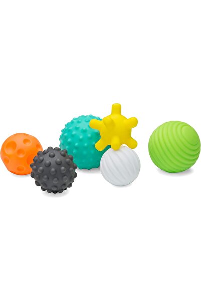Arabest Textured Multi Ball Set,Sensory Toy,6-Piece,6+ Months