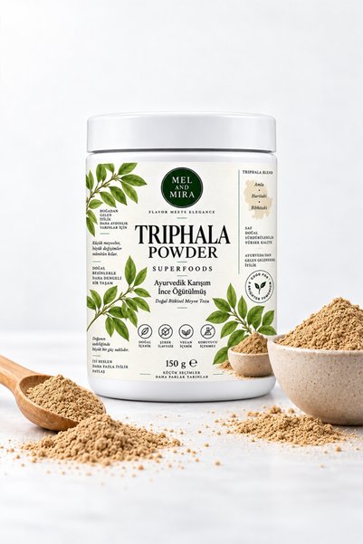 Mel and Mira Triphala Tozu 150 g | Triphala Powder | Ayurvedik Bitki Karışımı...