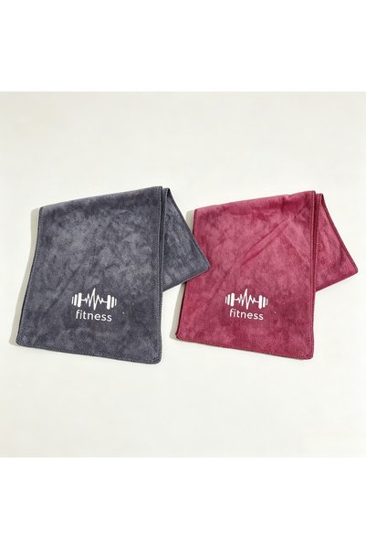 Choice Pink and Gray Sports Towel Gym Towel Pad Bath Quick-Drying Outdoor Wat...