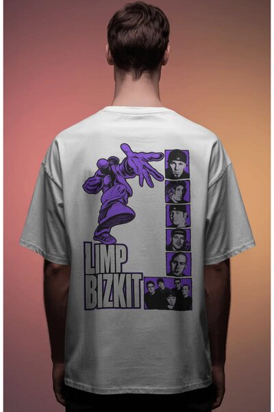 SEVBANO Limp Bizkit Rock Metal Music Band Printed Unisex Oversize Premium T-S...