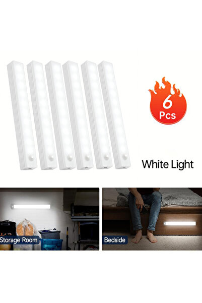 Choice 10cm-3.98inch White light-6pc 6pc Wireless Rechargeable LED Motion Sen...