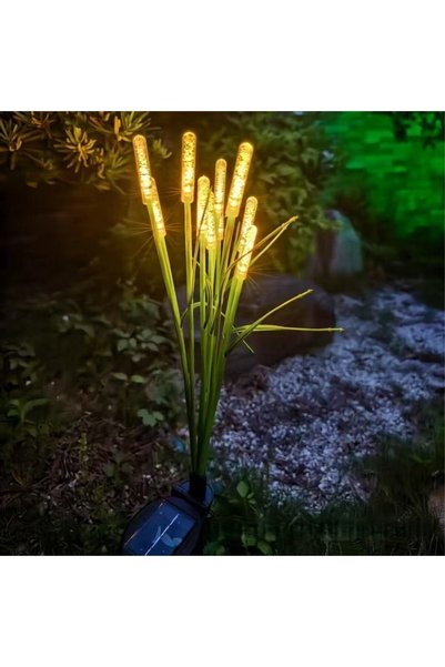 Choice 10-Head Warm White 1PC LED Solar Reed Garden Lights Outdoor Waterproof...