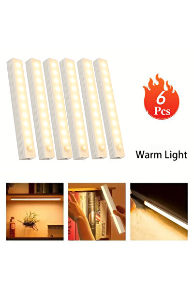 Choice 10cm-3.98inch Warm light-6pc 6pc Wireless Rechargeable LED Motion Sens...