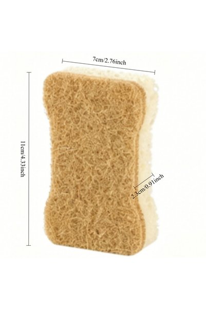 Choice Brown-5pcs 5pcs Agave High-Foam Seaweed Sponge: Kitchen Cleaning, Dish...