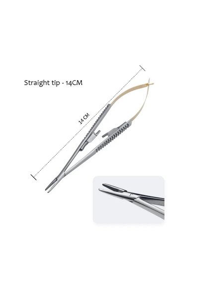 Choice 14cm-Straight 1Pc Castroviejo Needle Holders 14cm/16cm Implant Dental ...