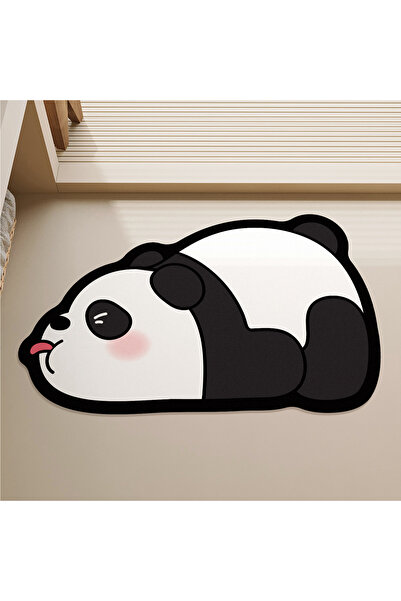 Choice 50x80cm Naughty panda Rubber Bathroom Anti-Slip Floor Mat, Water-Absor...