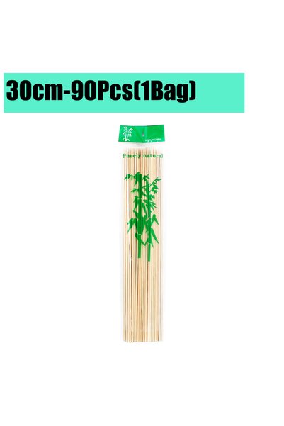 Choice 30cm-90Pcs(1Bags) 1350/90Pcs Natural BBQ Skewers Bamboo Sticks 15/20/2...