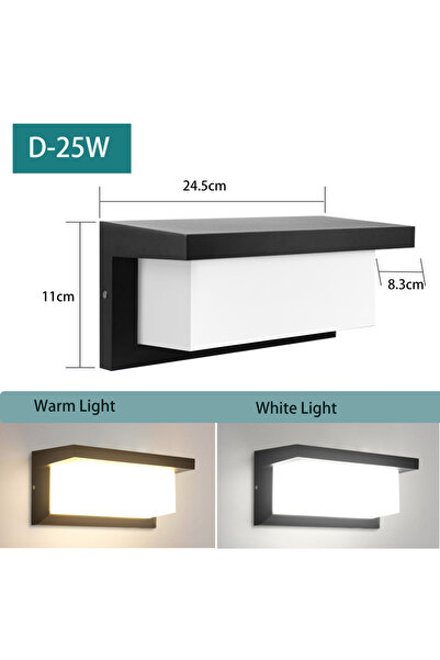 Choice 1PC 25W Style-D White Light Modern square wall light LED Flush mount B...