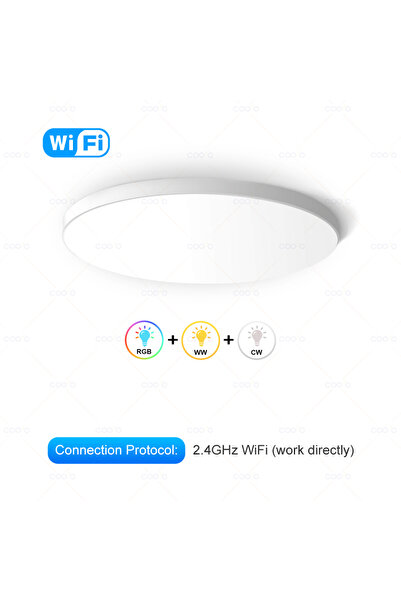 Choice WiFi Type Tuya Zigbee Smart LED Ceiling Lamp WiFi Room Decor RGBCW Cei...