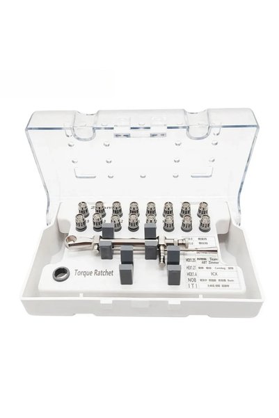 Choice Stainless Steel 1SET Dental Implant Torque Wrench Kit 10-70NCM -16Pcs ...